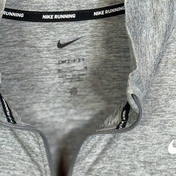 Nike Active Dri-fit Swift-Element Uv 1/4-Zip Running Top - Smoke Grey 3X $70 - Picture 4 of 9